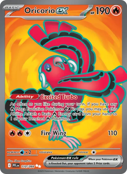 Oricorio ex, card 110 from Phantasmal Flames
