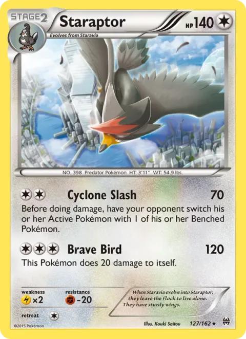 Staraptor, card 127 from BREAKthrough