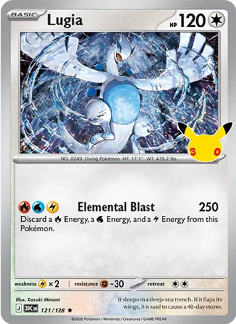 Lugia, carte 121 de 30th Celebration