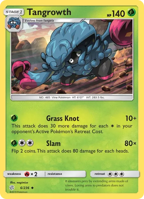 Tangrowth, carte 6 de Cosmic Eclipse