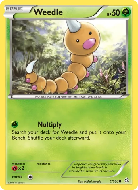 Weedle, carte 1 de Primal Clash