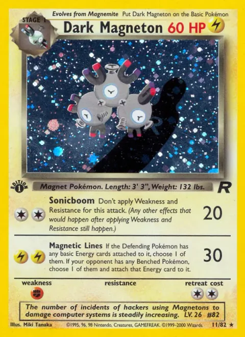 Dark Magneton, carte 11 de Team Rocket