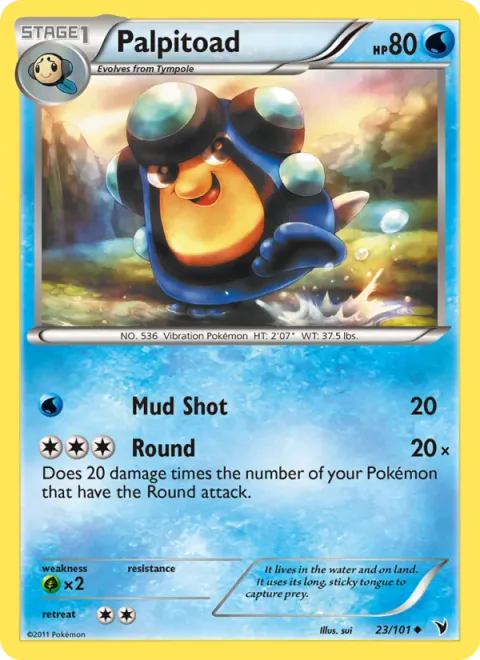 Palpitoad, card 23 from Noble Victories