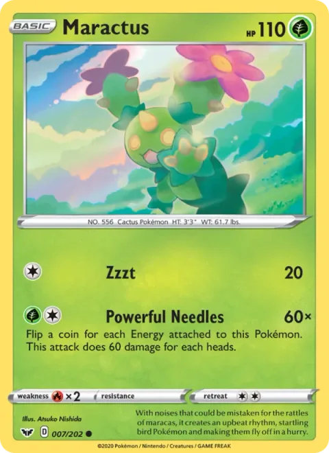 Maractus, card 7 from Sword & Shield