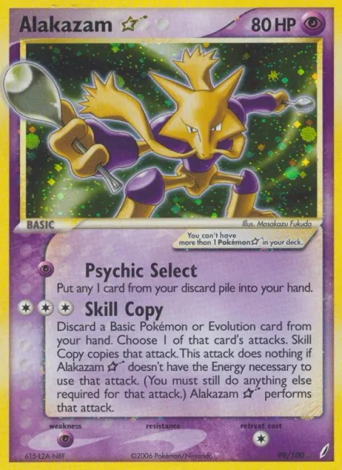 Alakazam ☆, card 99 from Crystal Guardians