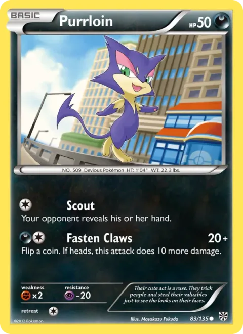 Purrloin, card 83 from Plasma Storm