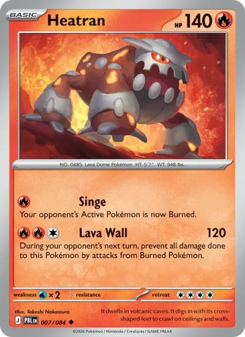 Heatran, carte 007 de Pitch Black