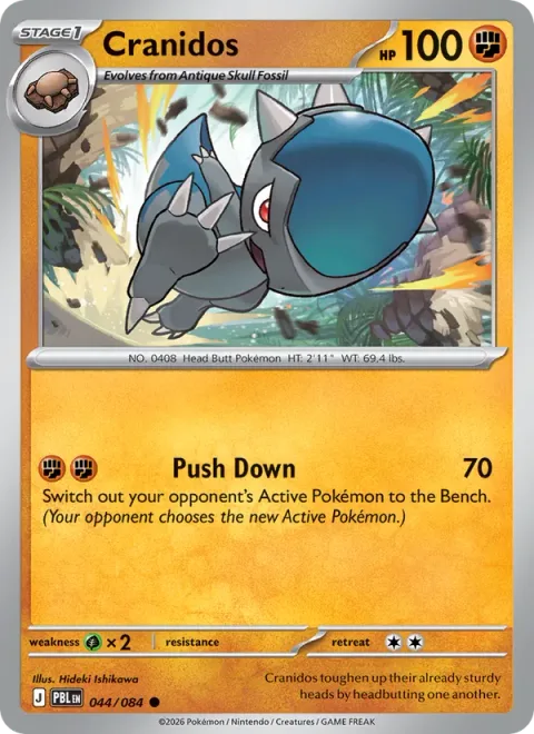 Cranidos, carte 044 de Pitch Black