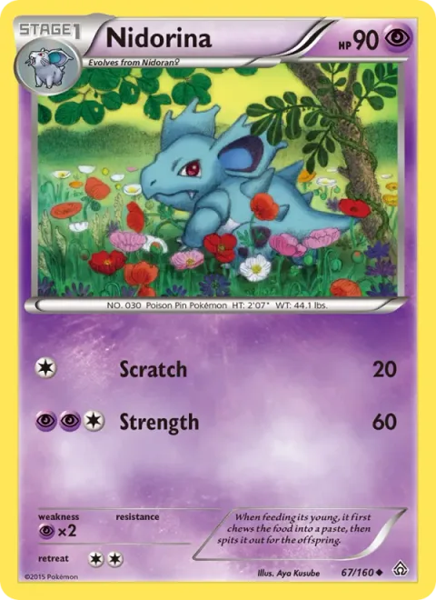 Nidorina, card 67 from Primal Clash