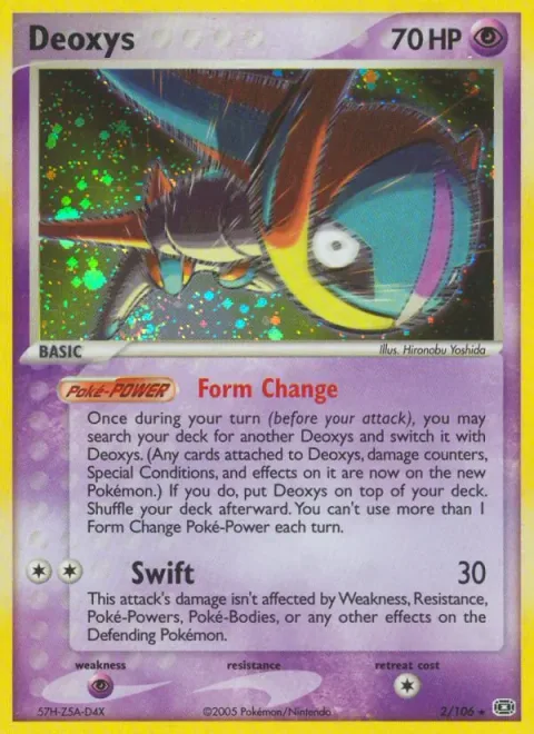 Deoxys, card 2 from Emerald