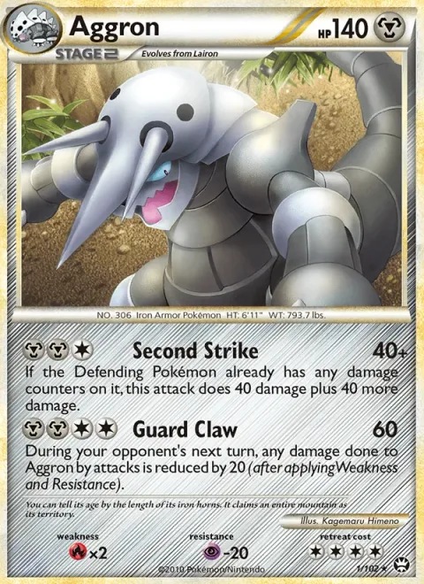 Aggron, carte 1 de Triumphant