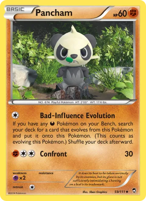 Pancham, card 59 from Furious Fists