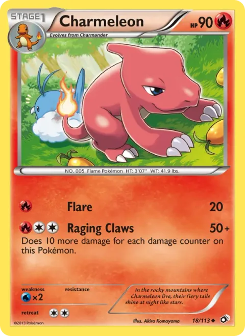 Charmeleon, carte 18 de Legendary Treasures