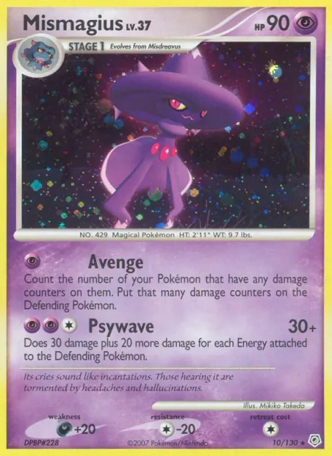 Mismagius, carte 10 de Diamond & Pearl
