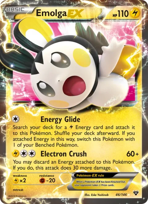Emolga EX, card 46 from XY