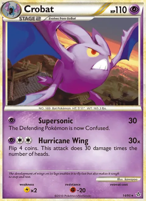 Crobat, card 14 from Unleashed