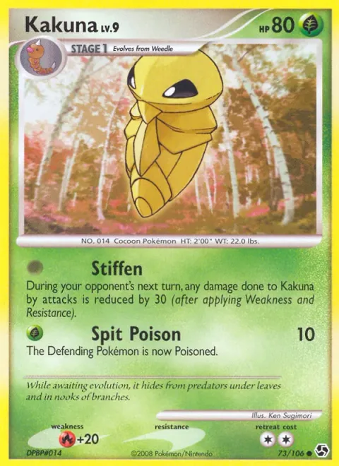 Kakuna, card 73 from Great Encounters