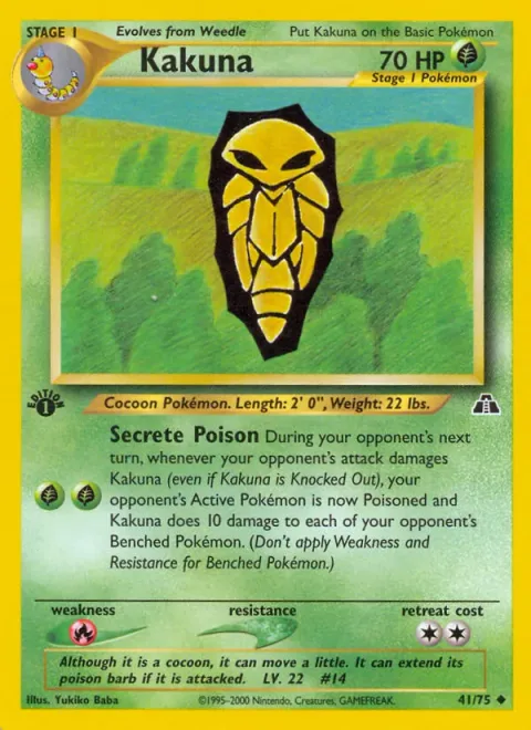 Kakuna, carte 41 de Neo Discovery