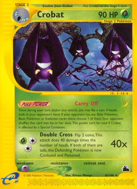 Crobat, card 6 from Skyridge