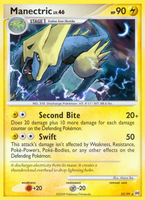 Manectric, card 22 from Arceus