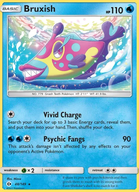 Bruxish, card 48 from Sun & Moon