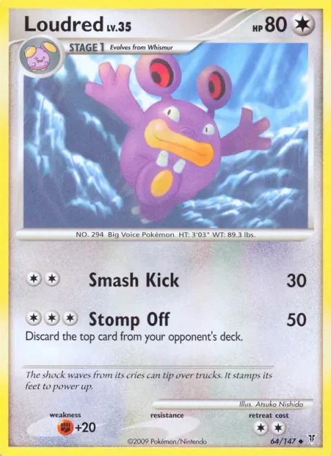 Loudred, card 64 from Supreme Victors