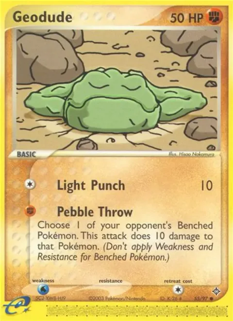 Geodude, card 55 from Dragon