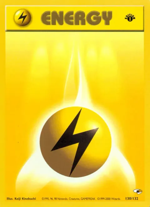 Lightning Energy, carte 130 de Gym Heroes