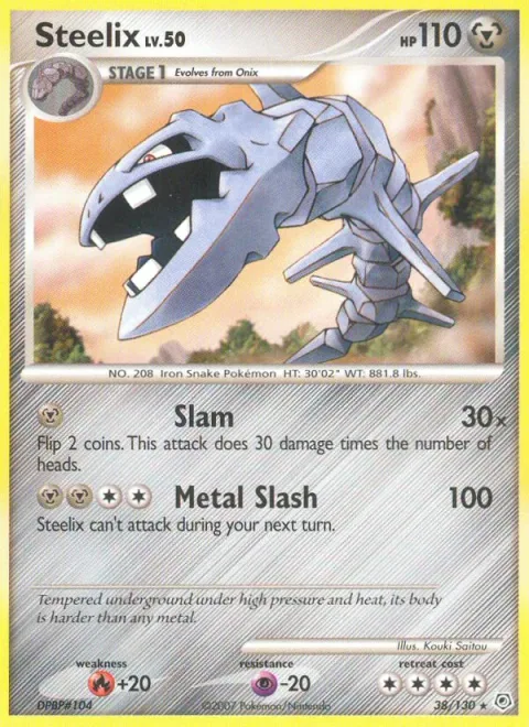 Steelix, carte 38 de Diamond & Pearl