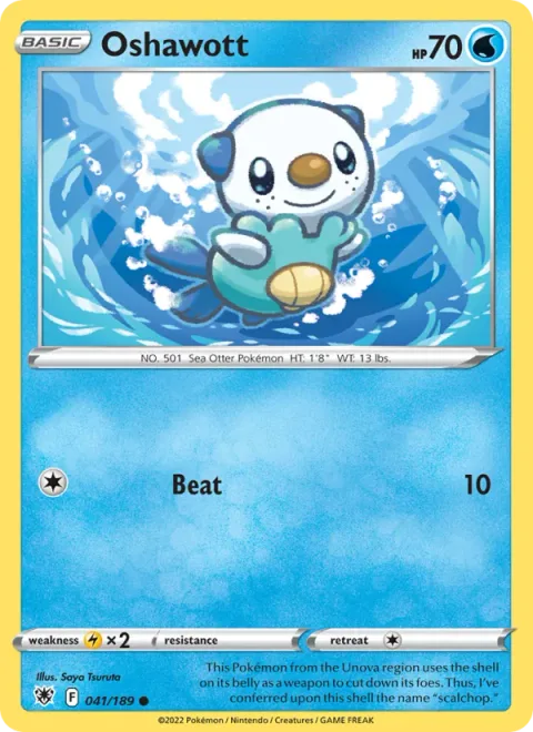 Oshawott, card 041 from Astral Radiance