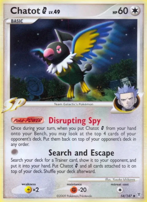 Chatot G, card 54 from Supreme Victors