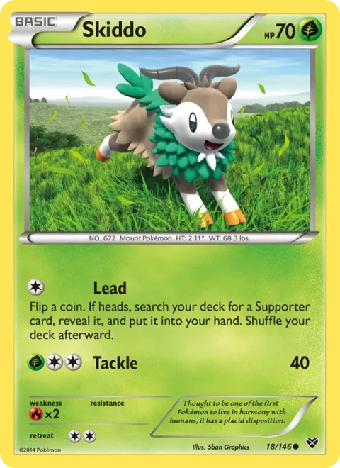 Skiddo, carte 18 de XY