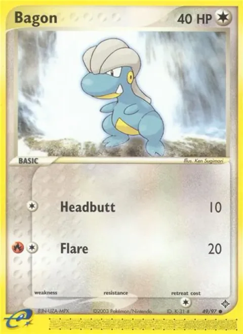 Bagon, card 49 from Dragon