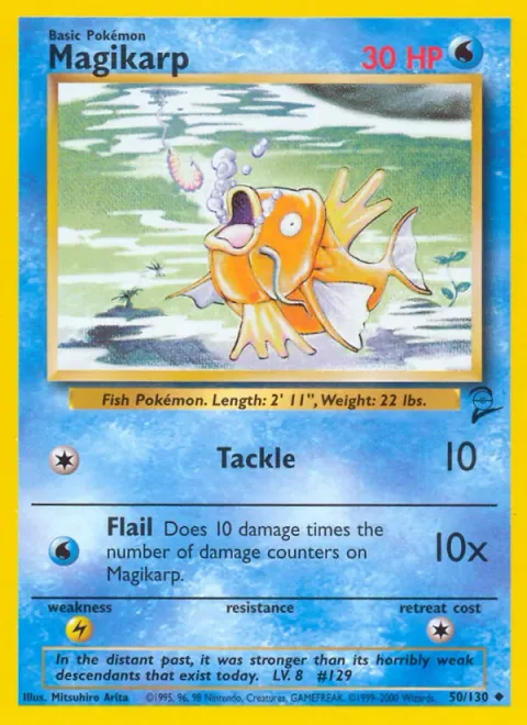 Magikarp, card 50 from Base Set 2