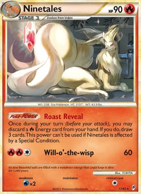 Ninetales, card 17 from Call of Legends