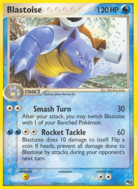 Blastoise, card 1 from POP Series 3