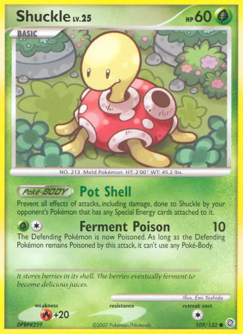 Shuckle, card 109 from Secret Wonders