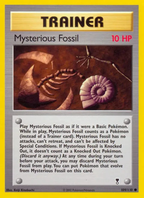 Mysterious Fossil, carte 109 de Legendary Collection