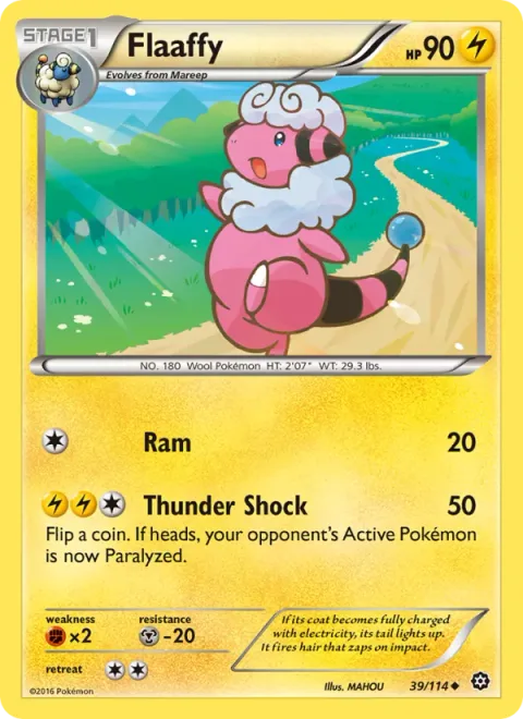 Flaaffy, card 39 from Steam Siege