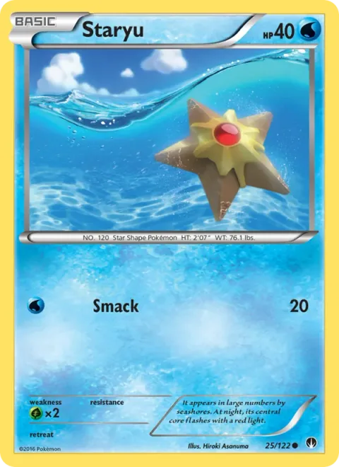 Staryu, card 25 from BREAKpoint
