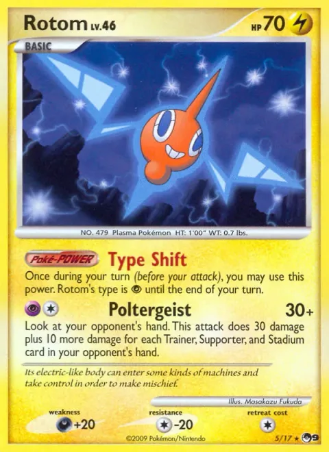 Rotom, card 5 from POP Series 9