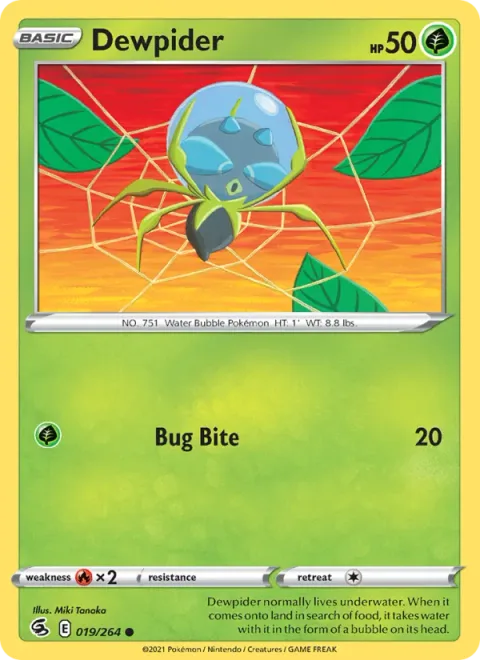 Dewpider, card 19 from Fusion Strike