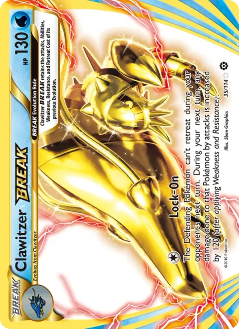 Clawitzer BREAK, card 35 from Steam Siege