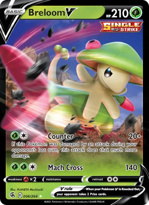Breloom V, card 6 from Fusion Strike