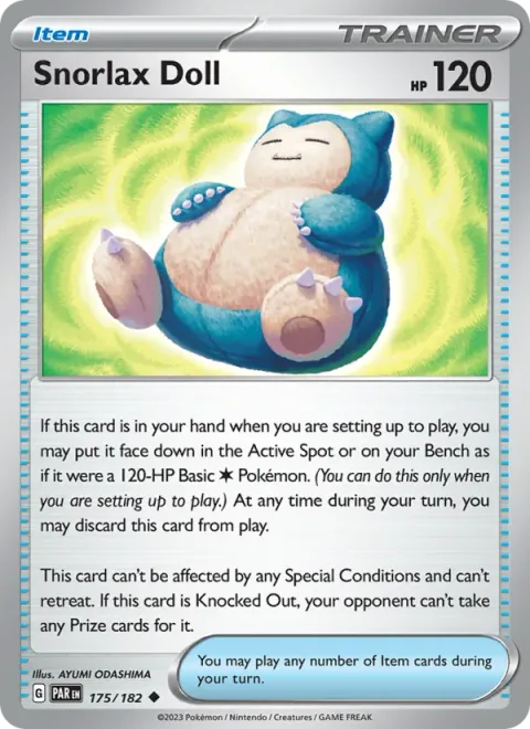 Snorlax Doll, carte 175 de Paradox Rift