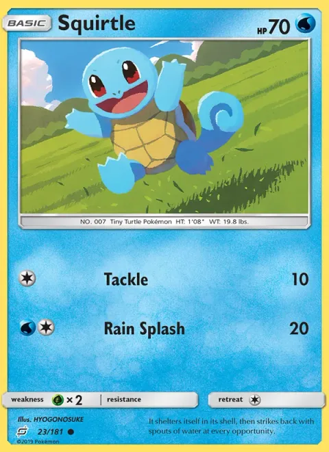 Squirtle, carte 23 de Team Up