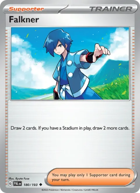Falkner, carte 180 de Paldea Evolved