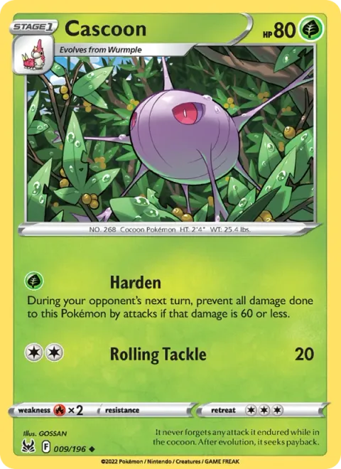 Cascoon, card 009 from Lost Origin