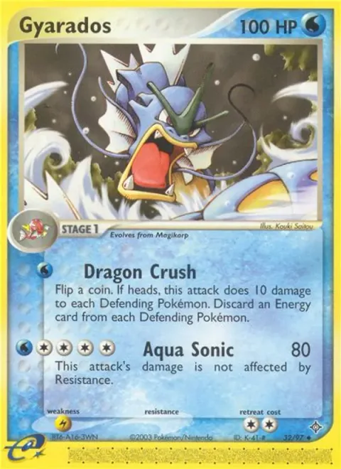 Gyarados, carte 32 de Dragon