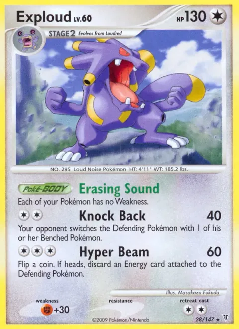 Exploud, card 28 from Supreme Victors